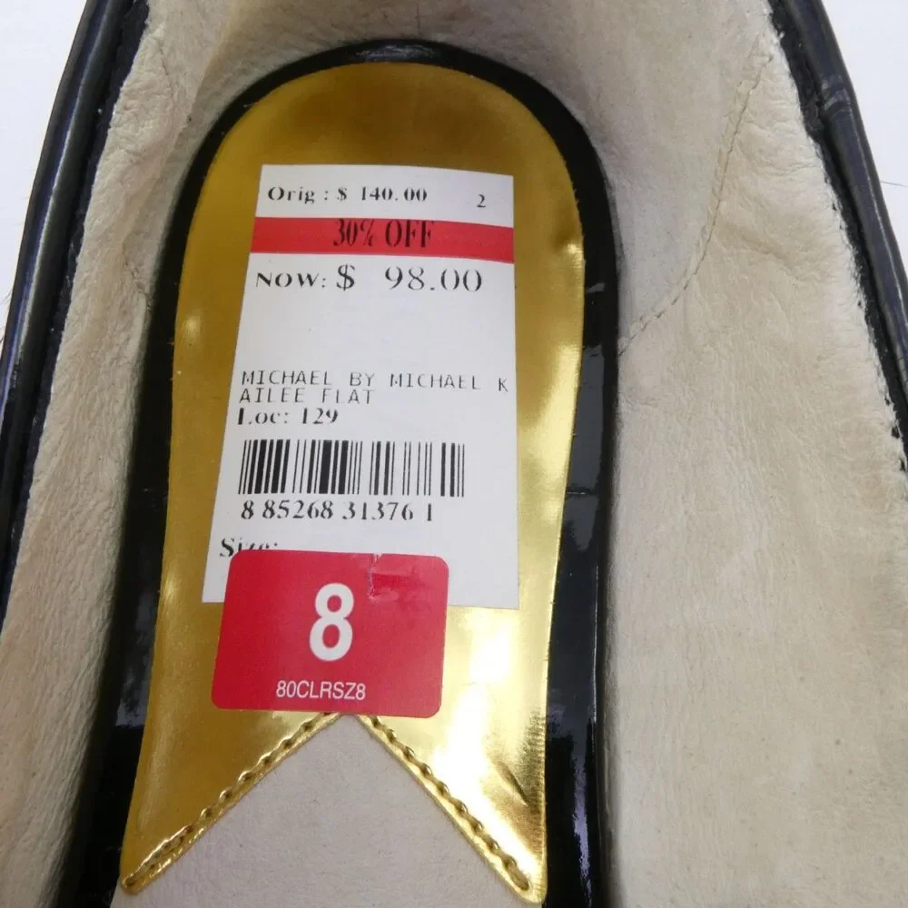 Michael Kors Women's Size US 8 Leopard Print Calf Hair Ballet Flats NWOB